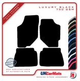 Hyundai S Coupe 1990-1996 Black Luxury Velour Tailored Car Mats HITECH