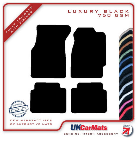 Honda Civic 2dr Coupe 1992-1995 Black Luxury Velour Tailored Car Mats HITECH