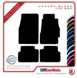 Honda Civic 3dr 1992-1995 Black Luxury Velour Tailored Car Mats HITECH