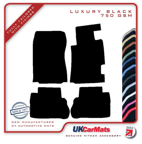 Honda Legend 1995-2000 Black Luxury Velour Tailored Car Mats HITECH