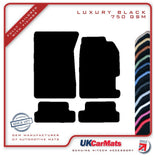 Honda Prelude 1997-2001 Black Luxury Velour Tailored Car Mats HITECH