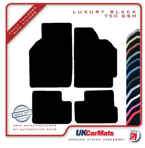Honda HR-V 3dr 1999-2003 Black Luxury Velour Tailored Car Mats HITECH