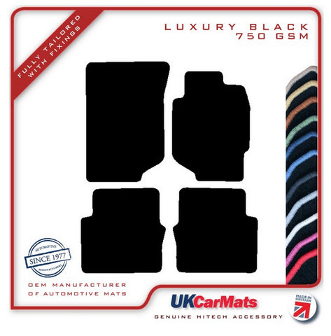 Honda Accord 5dr 1999-2001 Black Luxury Velour Tailored Car Mats HITECH