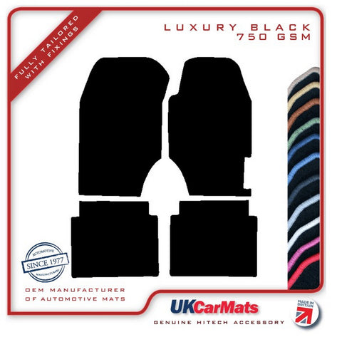 Honda Accord Coupe 3dr 1999-2000 Black Luxury Velour Tailored Car Mats HITECH