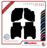 Honda Jazz 2005-2008 Black Luxury Velour Tailored Car Mats HITECH