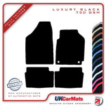 Hyundai i10 2008-2009 Black Luxury Velour Tailored Car Mats HITECH