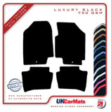 Hyundai i20 (Single Fixing) 2009-2010 Black Luxury Velour Tailored Car Mats HITECH