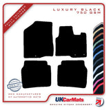 Hyundai Santa Fe (5 Seater) 2010-2012 Black Luxury Velour Tailored Car Mats HITECH