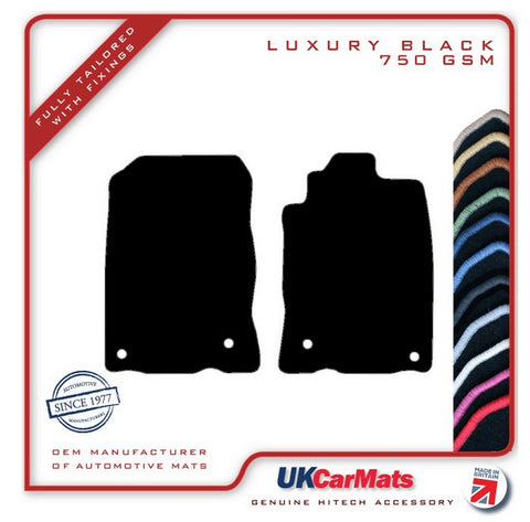 Honda CR-Z 2010-2016 Black Luxury Velour Tailored Car Mats HITECH