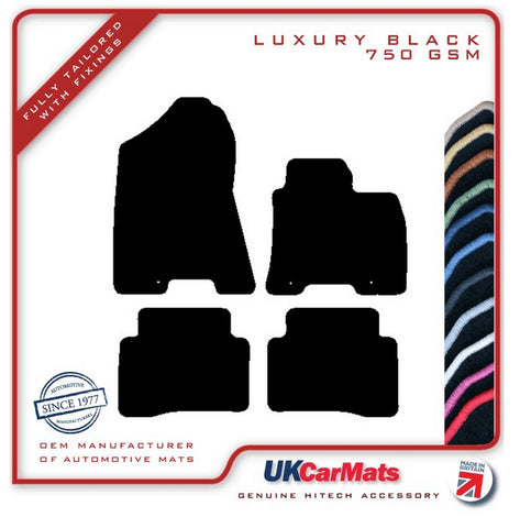 Hyundai Tucson 2015-2018 Black Luxury Velour Tailored Car Mats HITECH