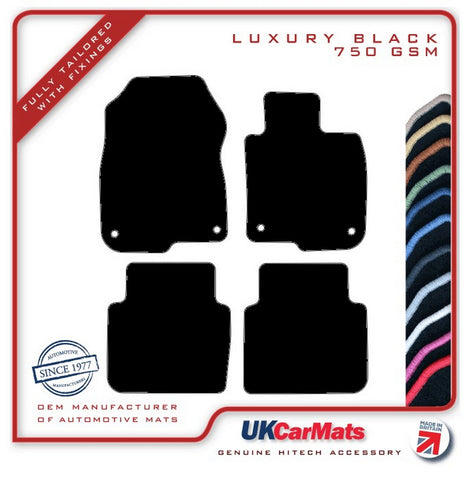 Honda CR-V 2017-2023 Black Luxury Velour Tailored Car Mats HITECH