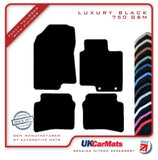 Hyundai i20 2020 onwards Black Luxury Velour Tailored Car Mats HITECH