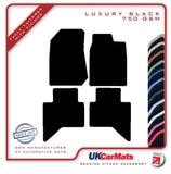 Isuzu D-Max 2012-2021 Black Luxury Velour Tailored Car Mats HITECH