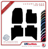 Isuzu D-Max V-Cross Separate Rears 2021 onwards Black Luxury Velour Tailored Car Mats HITECH