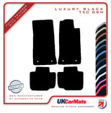 Jaguar XJ Series (XJ40) 1986-1994 Black Luxury Velour Tailored Car Mats HITECH