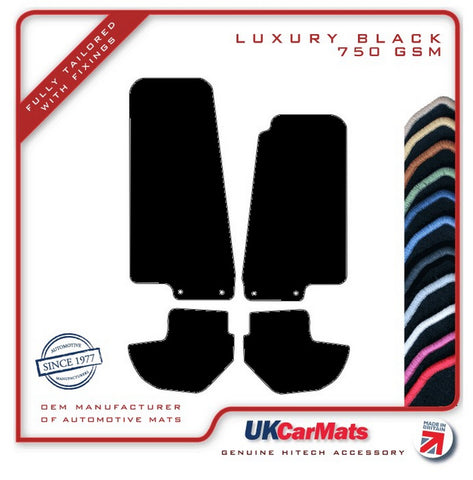 Jaguar XKR/XK8 1996-2001 Black Luxury Velour Tailored Car Mats HITECH