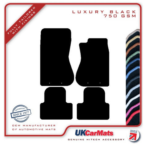 Jaguar S-Type (X200) Automatic 1998-2003 Black Luxury Velour Tailored Car Mats HITECH