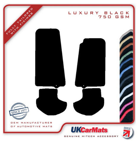 Jaguar XKR / XKR Convertible (Single Eyelet) 1998-2006 Black Luxury Velour Tailored Car Mats HITECH