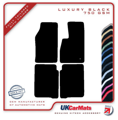 Jeep Grand Cherokee 2005-2010 Black Luxury Velour Tailored Car Mats HITECH