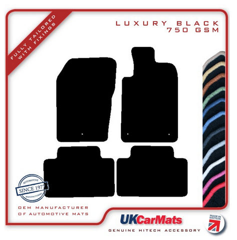 Jeep Grand Cherokee 2011-2013 Black Luxury Velour Tailored Car Mats HITECH