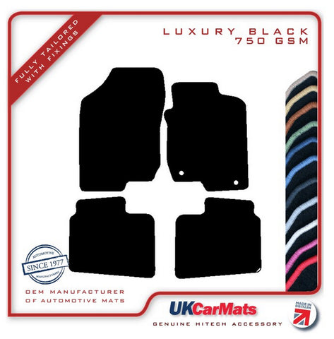 Kia Magentis 2006-2010 Black Luxury Velour Tailored Car Mats HITECH