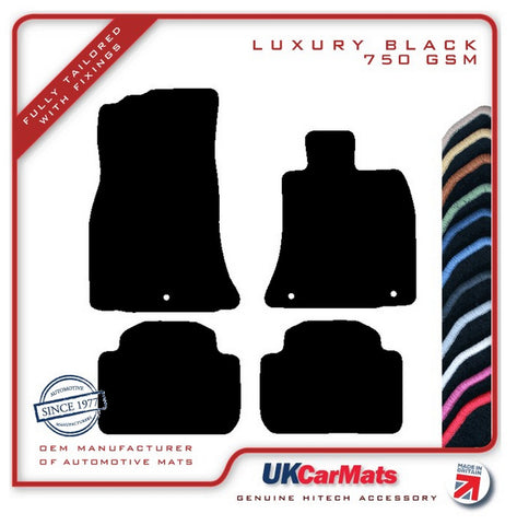 Kia Stinger 2018 onwards Black Luxury Velour Tailored Car Mats HITECH