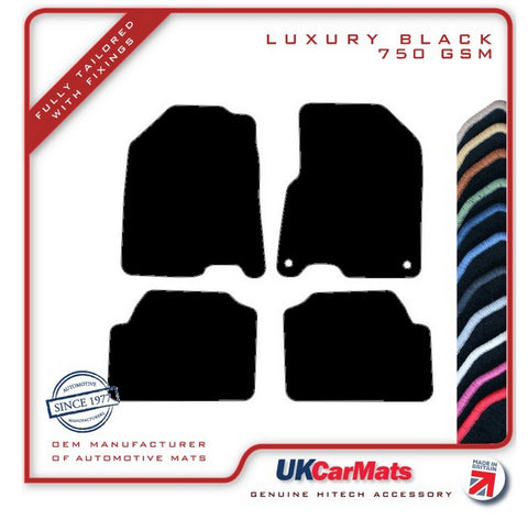Kia Niro EV 2018-2022 Black Luxury Velour Tailored Car Mats HITECH