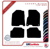 Kia Niro EV 2018-2022 Black Luxury Velour Tailored Car Mats HITECH