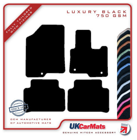 Kia Sorento Hybrid & Petrol 2020 onwards Black Luxury Velour Tailored Car Mats HITECH