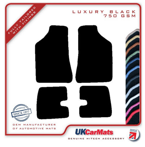 Lancia Beta Coupe 1981-1984 Black Luxury Velour Tailored Car Mats HITECH