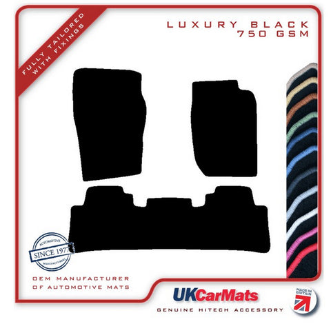 Land Rover Range Rover 1995-2002 Black Luxury Velour Tailored Car Mats HITECH