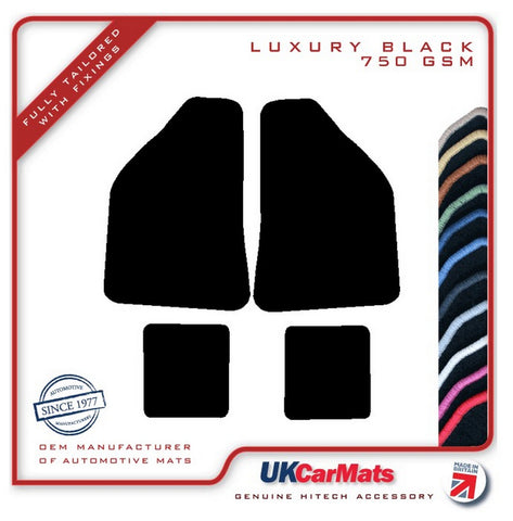 Lancia Beta Coupe VX 1981-1984 Black Luxury Velour Tailored Car Mats HITECH