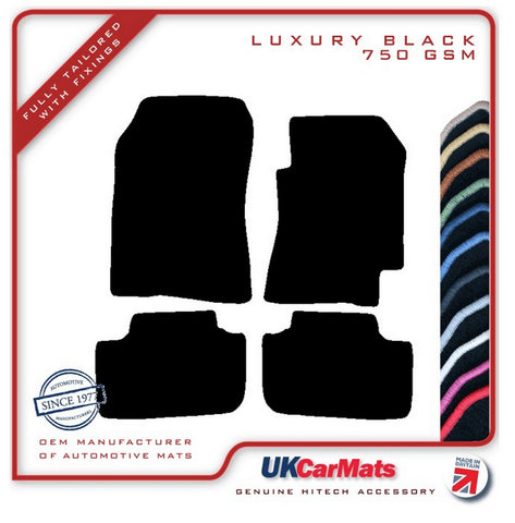Lexus IS 1999-2005 Black Luxury Velour Tailored Car Mats HITECH