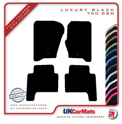 Land Rover Range Rover Sport (Separate Rears) 2005-2013 Black Luxury Velour Tailored Car Mats HITECH