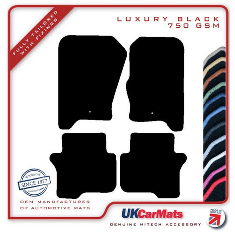 Land Rover Discovery 4 (Fixings Fronts Only) 2009-2016 Black Luxury Velour Tailored Car Mats HITECH