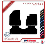 Lexus RX (Rear In One Piece) 2003-2008 Black Luxury Velour Tailored Car Mats HITECH