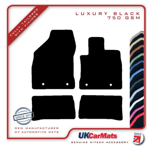 Lexus CT200H 2014 onwards Black Luxury Velour Tailored Car Mats HITECH