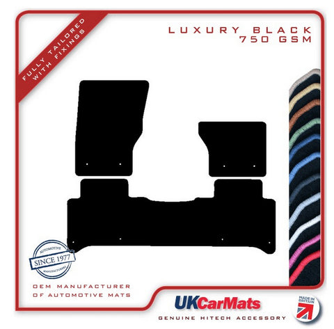 Land Rover Range Rover Sport L494 (One Piece Rear) 2013-2022 Black Luxury Velour Tailored Car Mats HITECH