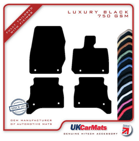 Land Rover Range Rover L460 SWB 4 Pce 2022 onwards Black Luxury Velour Tailored Car Mats HITECH