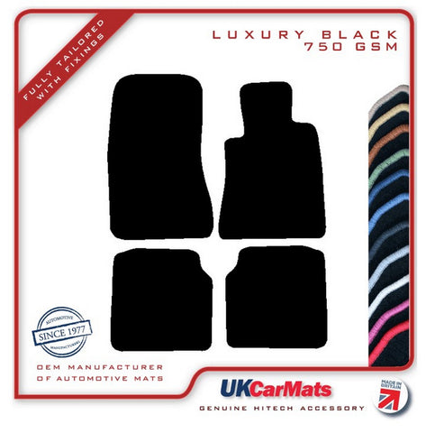 Mercedes S Class (W140) Saloon LWB 1991-1999 Black Luxury Velour Tailored Car Mats HITECH