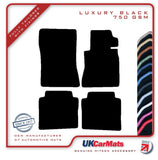 Mercedes S Class (W126) Saloon SWB 1982-1992 Black Luxury Velour Tailored Car Mats HITECH