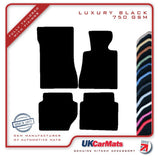 Mercedes E Class (W123) Saloon / Estate SWB 1975-1985 Black Luxury Velour Tailored Car Mats HITECH