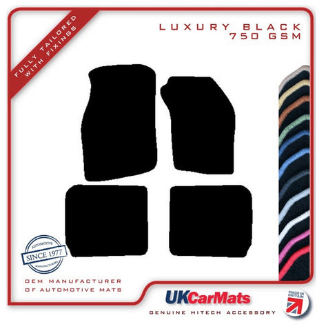 Mitsubishi Carisma 1995-2003 Black Luxury Velour Tailored Car Mats HITECH