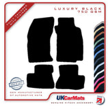 Mitsubishi 3000GT/GTO 1991-2000 Black Luxury Velour Tailored Car Mats HITECH