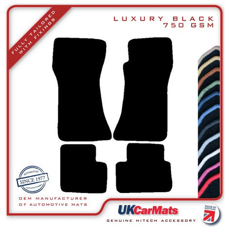 Mazda RX7  Mk1 1978-1986 Black Luxury Velour Tailored Car Mats HITECH