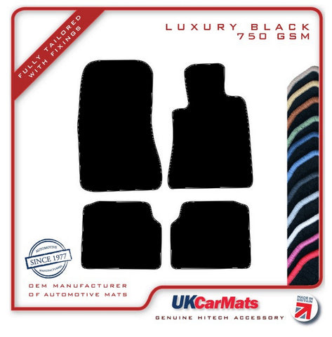 Mercedes S Class (W140) Saloon 1991-1999 Black Luxury Velour Tailored Car Mats HITECH
