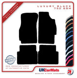 MG ZS Hatchback 2001-2005 Black Luxury Velour Tailored Car Mats HITECH