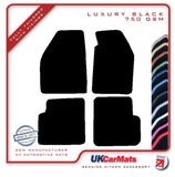 Mitsubishi Colt 1996-2004 Black Luxury Velour Tailored Car Mats HITECH