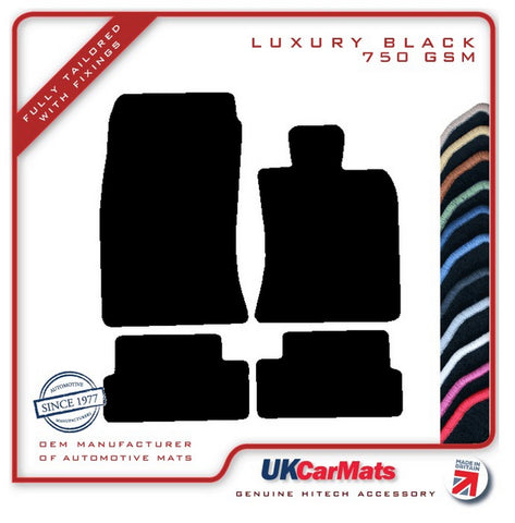 Mini R56 2006-2013 Black Luxury Velour Tailored Car Mats HITECH