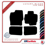 Mitsubishi Colt 2004-2008 Black Luxury Velour Tailored Car Mats HITECH